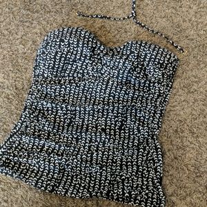 La Blanca | island goddess twist front tankini, L